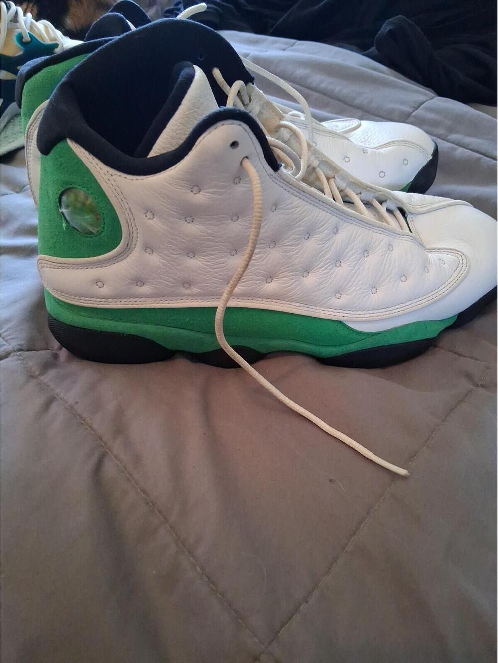 Pre-Owned Jordan Retro 13 Lucky Green Mens Size 13